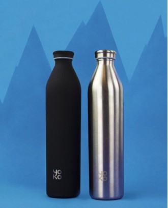 Sticla izoterma, 1 litru, Silver - YOKO DESIGN